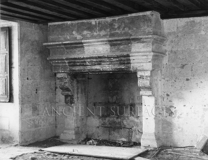 Villa Capitolo antique reclaimed fireplace mantel