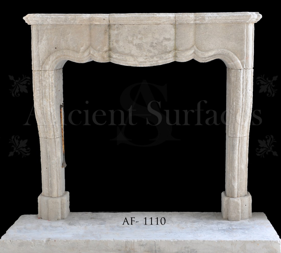 Antique Reclaimed Louis XV French Fireplace