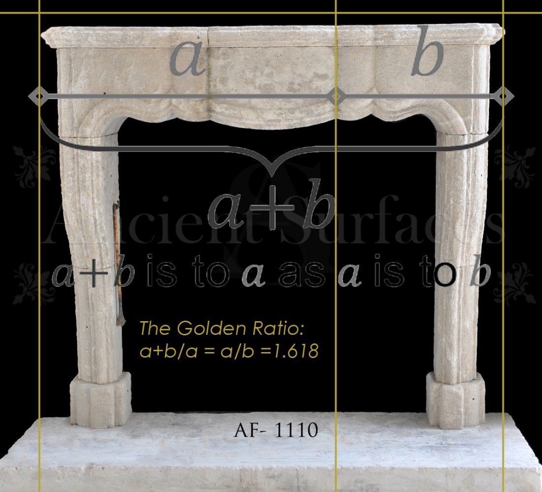 Antique Fireplace Cared Using the Golden Ratio
