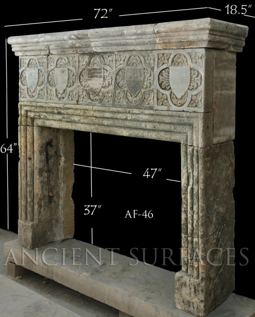 Antique Reclaimed Medieval Mantle