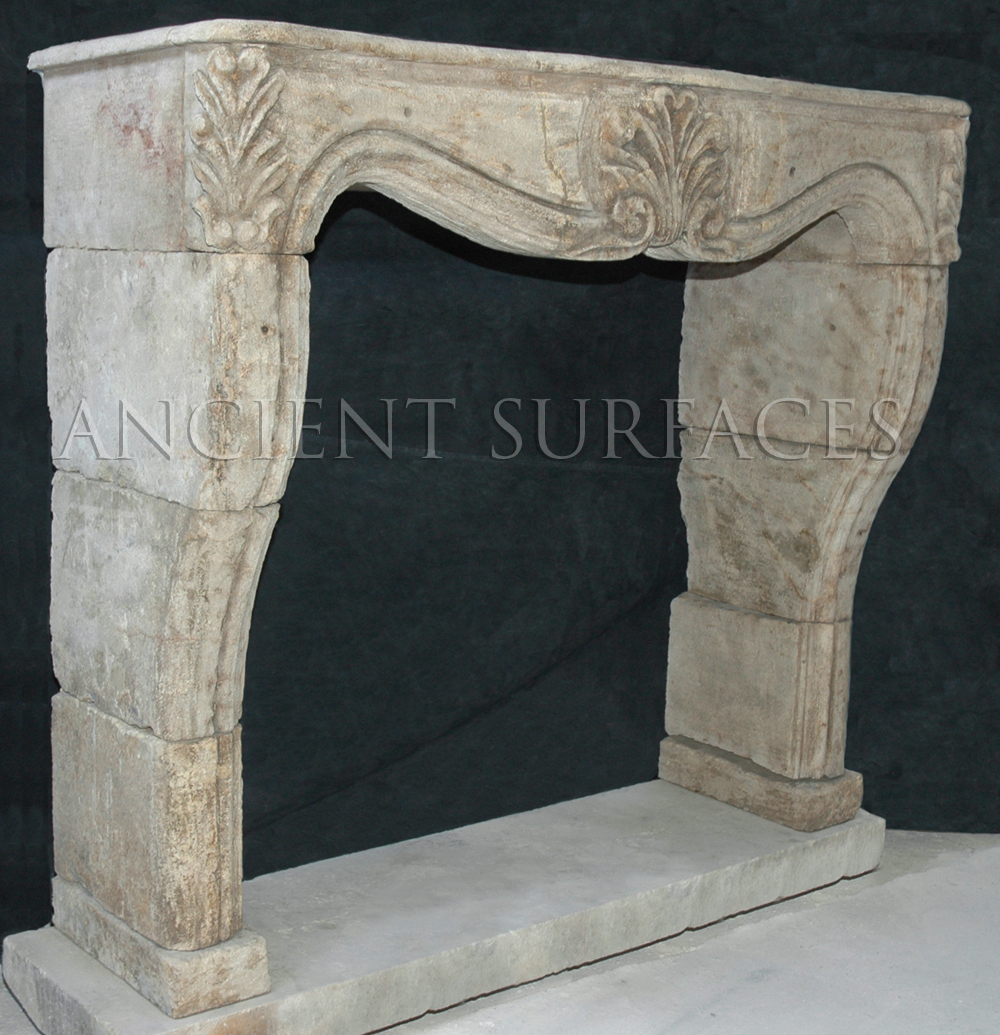 A splendid reclaimed fireplace mantels Louis XV Style