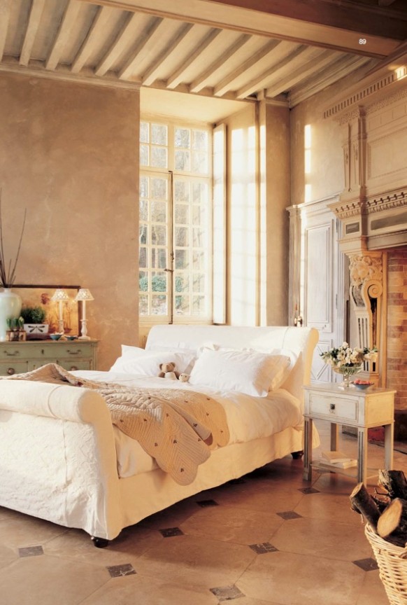 Beautiful Architectural Bedroom Fireplace