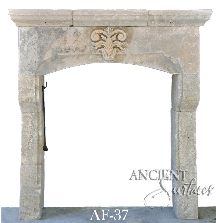 Antique stone fireplace by Ancient Surfaces. Ideas and examples from our upcoming online catalog. 