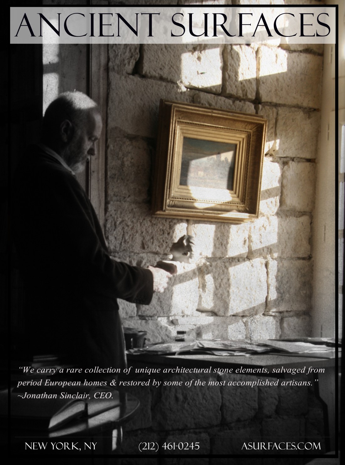 Architectural antiques contemplation. 