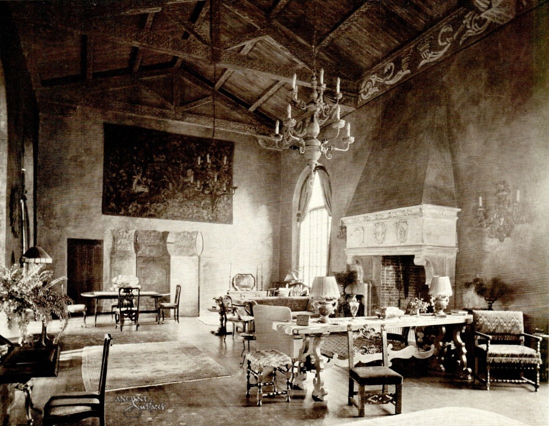 Italian Gothic Limestone Fireplace