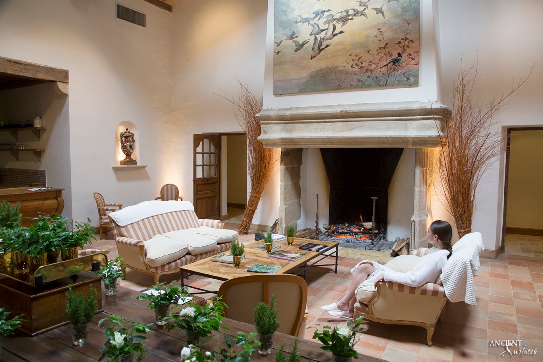 Antique-limestone-firepalce