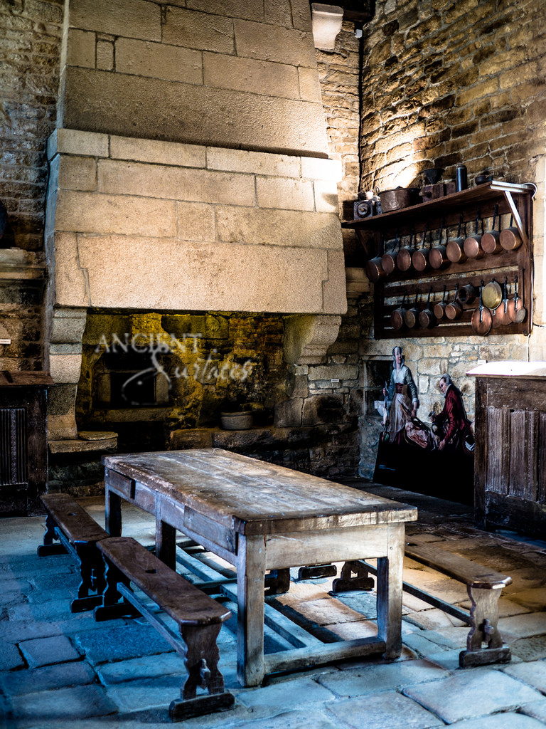 Frech Fireplace medieval kitchen hood