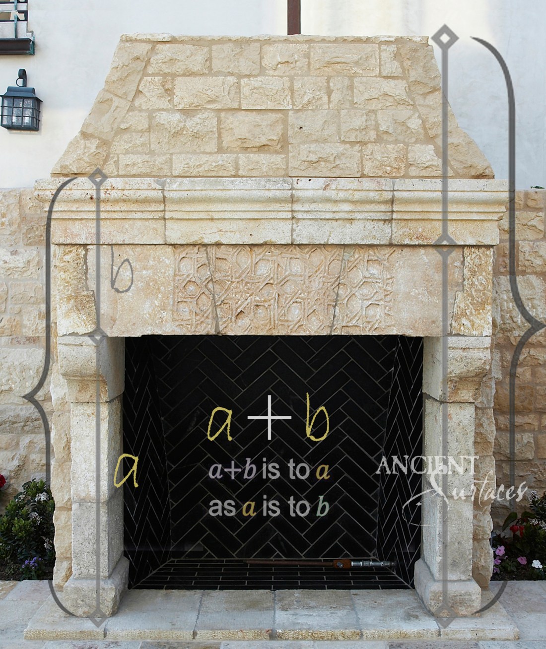 Antique-limestone-fireplace-stone-golden-ratio
