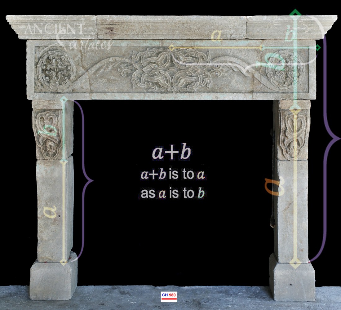 Antique-limestone-fireplace-stone-golden-ratio