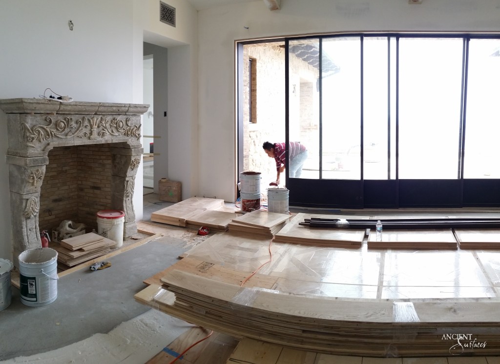 Ancient surfaces
Antique limestone fireplace
stone mantle 
Antique limestone mantle
Haut-relief carving 
Limestone wall cladding 
Antique millennium planks 
