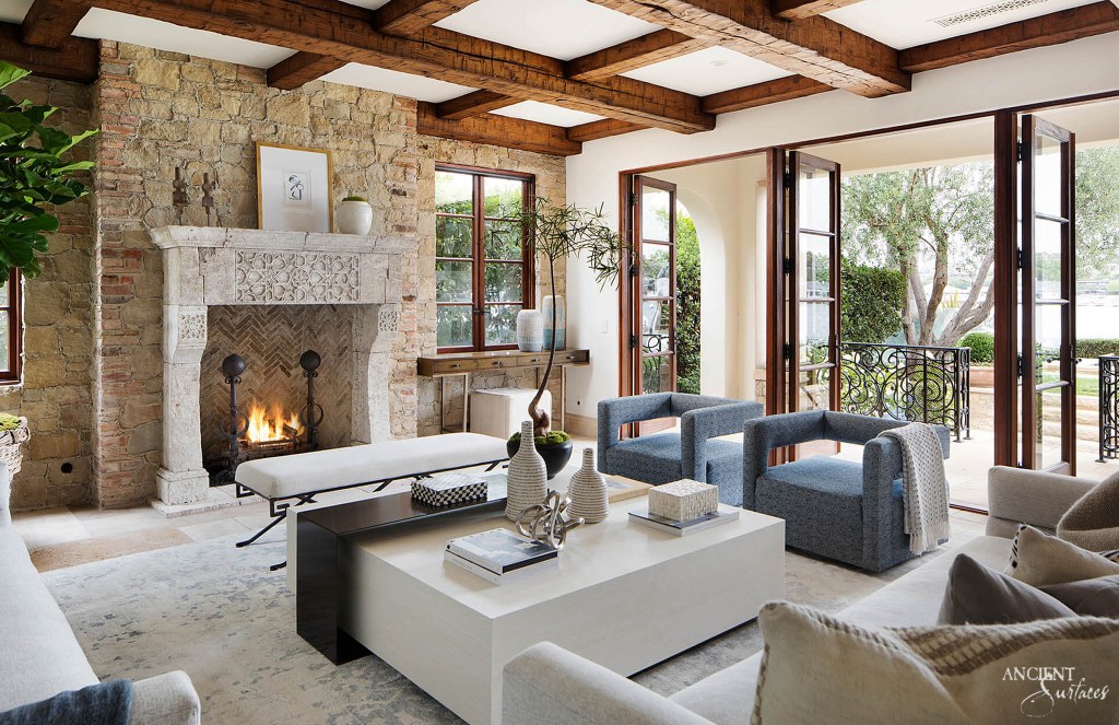 Antique limestone mantel
Stone mantels 
Limestone fireplace
antique limestone fireplace design 
Reclaimed French fireplace
Rustic Italian fireplace design 
Ancient surfaces 
Salvaged fireplace 
