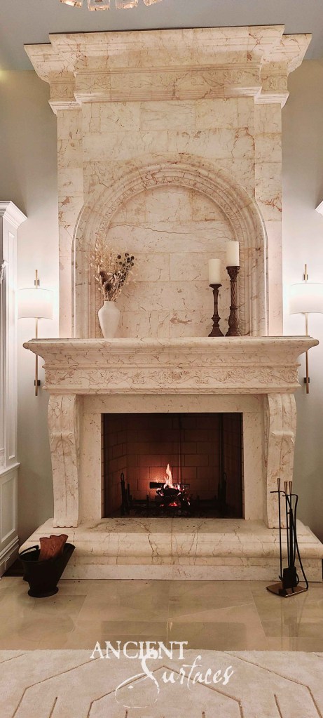 reclaimed limestone
limestone mantel
antique stone fireplace
Ancient Surfaces
historic limestone design
limestone fireplace surround
European stone mantels
architectural limestone elements
restored limestone hearth
Mediterranean fireplace mantel
baroque limestone mantel
carved stone fireplace
timeless limestone décor
handcrafted stone features
old-world limestone fireplaces