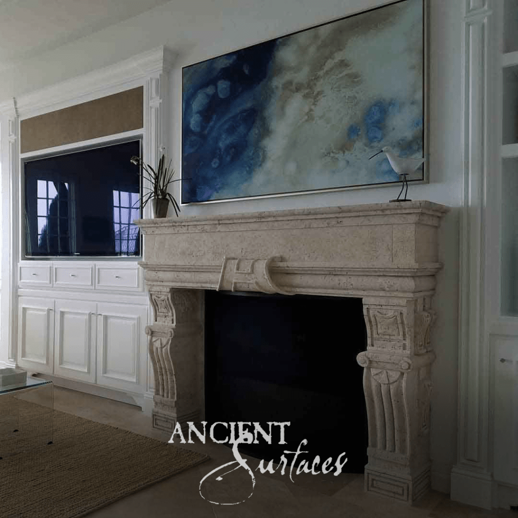 Ancient Surfaces limestone mantels
reclaimed limestone fireplaces
antique stone fireplace mantel
architectural reclaimed limestone
historic limestone fireplace
custom carved limestone mantel
European limestone fireplace
aged limestone with patina
reclaimed ancient limestone
timeless stone mantel designs
luxury reclaimed fireplace surround
stone mantels for classic interiors
eco-friendly fireplace materials
old world stone craftsmanship
sustainable antique limestone